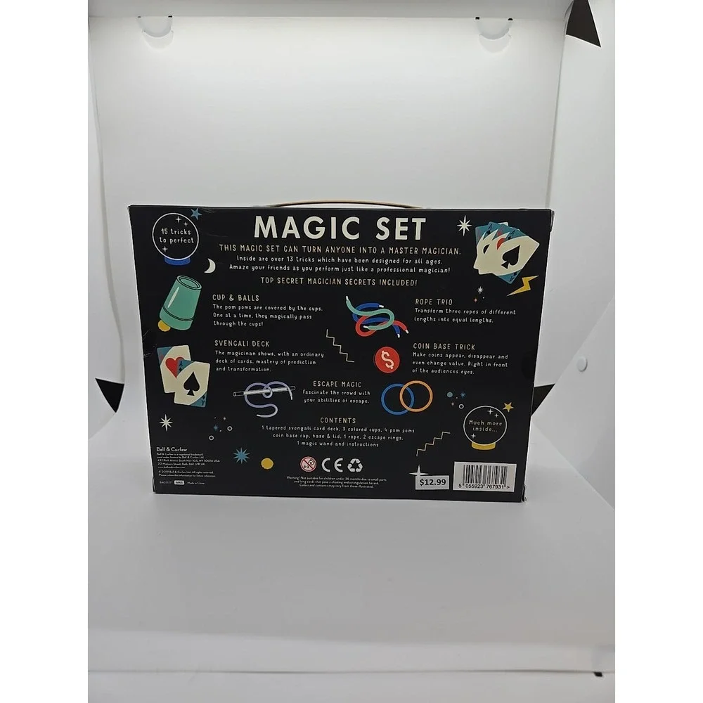 Ridley's Bell & Curfew Magic Suitcase Magic Set 15 Tricks to Perfect‎ New In Box